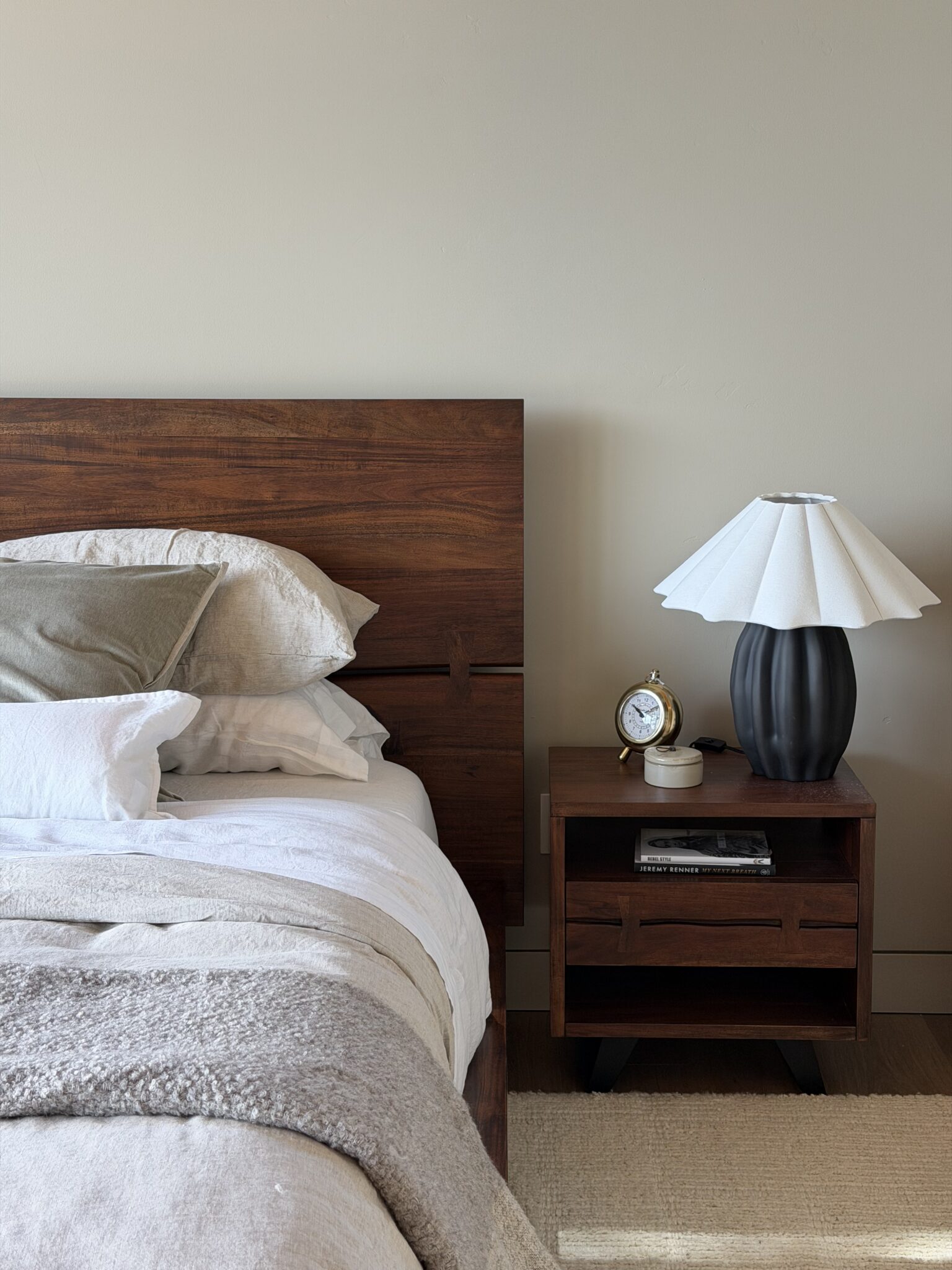 Hayden VRBO bedroom nightstand